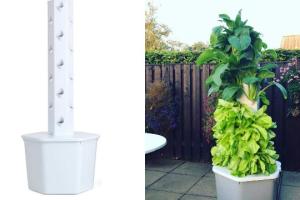 Aerospring Vertical Hydroponic Tower: Grow 27 Plants in 10 SqFt