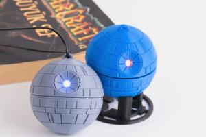 3D Printed Death Star Christmas Tree Ornament with LED Light