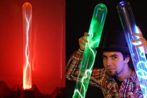 Handmade Plasma Glass Lightning Tube Lamp