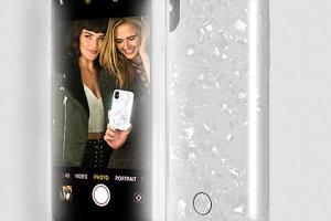 LuMee Duo Pearl Light Up Selfie Case for iPhone 11