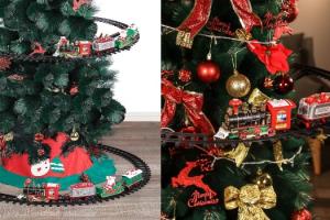 TEMI Around Christmas Tree Train Set