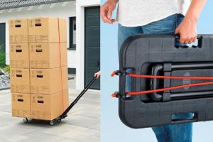 Foldable Transport Cart with 150kg Capacity