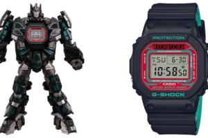 G-Shock Transformers Watch with Nemesis Prime Robot Holder