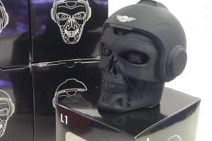 Terminator Inspired Bluetooth Speaker with LED Eyes