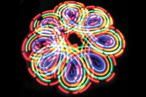 Trippy Persistence of Vision Double Fan