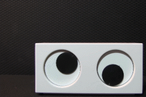 Crazy Rotating Eyes Clock