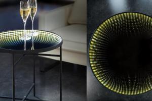 LED Reflection Infinity Mirror Table