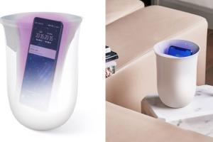 Lexon Oblio Smartphone Wireless Charger & UVC Sanitizer