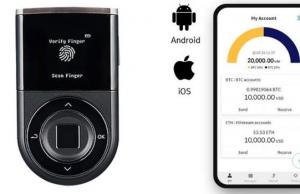 D’CENT Biometric Cryptocurrency Hardware Wallet with Bluetooth