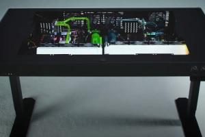 LIAN LI DK-05F Dual System Desk Computer Case