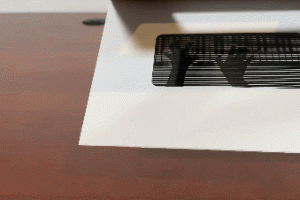 Piano Hands Optical Illusion Greeting Card