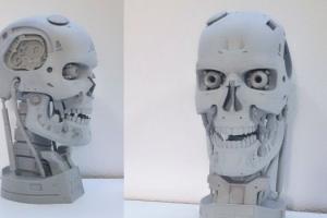 3D Printed 1:1 T-800 Endoskeleton Head