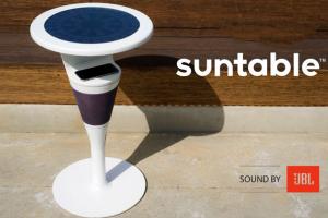 Suntable Solar Powered Table with Wireless Phone Charger