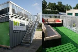 MYBOX Shipping Container Home/Office Deck