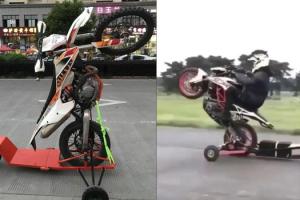 Dirt Bike Wheelie Trainer for Stunt Riding
