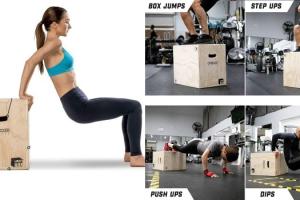 GoSports Launch Box: 3-in-1 Plyo Jump Box for CrossFit