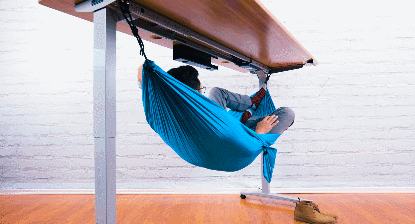 GiGadgets on X: This under desk hammock is for people who work long hours  in the office. Furniture maker @UPLIFTDesk created Under Desk Hammock to  provide a convenient resting place for customers