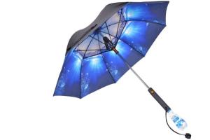 Battery Operated Cooling Fan Umbrella