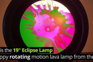 Eclipse Motorized Rotating Liquid Lava Lamp