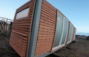 Off-grid Luxury Shipping Container Home with Alexa Integration