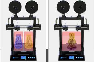 JGMaker Artist-D Dual Extruder 3D Printer Can Print Two Models At the Same Time