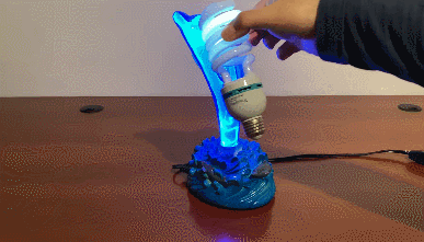 Dolphin plasma on sale lamp