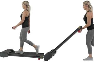 Underdesk Walkstation Slim Treadmill from Sunny Health & Fitness