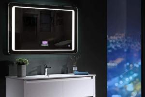 LIRROR Lighted Mirror with 360-Degree Bluetooth Speakers