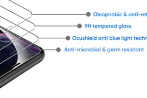 Ocushield Germ Proof, Anti Blue Screen iPhone 12 Screen Protector