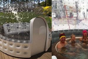 Inflatable Hot Tub Spa Solar Dome Tent