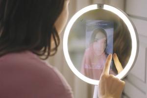 Zmirror 5-in-1 Smart Mirror with Alexa, Ring Light, Skin Analyzer