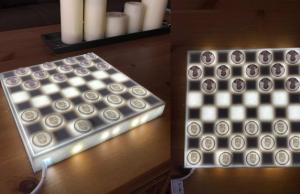 Light Up Checkers Board