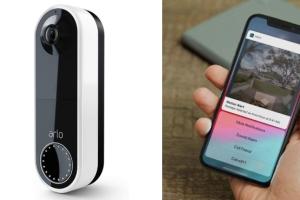 Arlo Essential Wire-Free Video Doorbell with Motion Detection & Siren