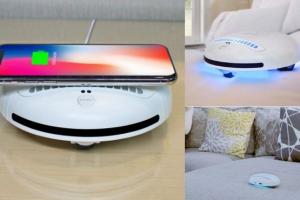 ROCKUBOT Bed Cleaning UVC Robot with Wireless Phone Charger