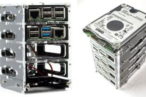 C4Labs Zebra Bramble 6-Stack Raspberry Pi Case