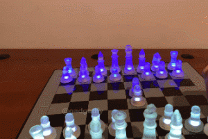 LED Glow Chess Set by LumiSource