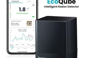 Ecosense EcoQube Palm-Size WiFi Connected Radon Detector