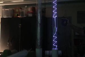 Magnetically Interactive Spiraling Plasma Tube