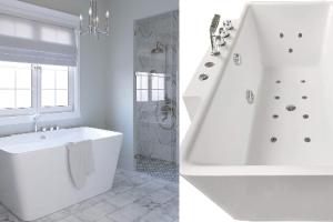 DKB Dylan Jetted Whirlpool Tub with Adjustable Air Bubbles