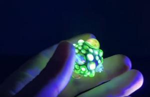 Black Light Reactive Glass Marble