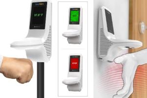 FeverWarn 1100A: Bluetooth Non-Contact Fist/Body Temperature Scanner with Fever Detection
