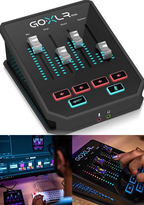 GoXLR Mini - Mixer & USB Audio Interface for Streamers, Gamers & Podcasters