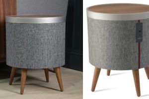 Koble Zain Side Table with Speaker & Wireless Charging Pad