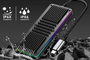 APRIME ineo 4TB Waterproof Rugged RGB M.2 NVMe SSD