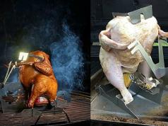 Motorcycle Grill Chicken Stand