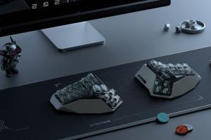AM HATSU 3D Split Ergonomic Wireless Keyboard