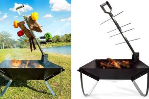 Modular Rodizio Style Grill for Camping