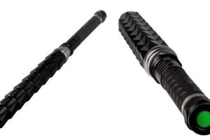 The Bouncer 100 Million Volts Stun Baton with Flashlight