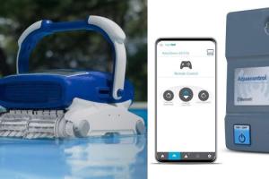 Aquabot Elite Pro Bluetooth Robotic Pool Cleaner with Gyroscope
