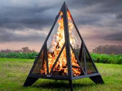 Pyramid Outdoor Fireplace